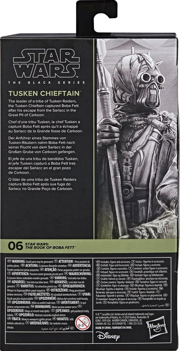 Hasbro Star Wars The Book of Boba Fett Tusken Chieftain Action Figuur 15cm - Multi - afbeelding 3 van 6
