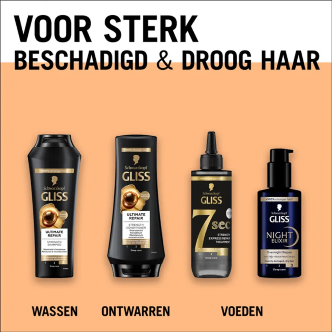 Schwarzkopf Gliss Kur Conditioner Ultiem Herstel 400ml - 2 Stuks