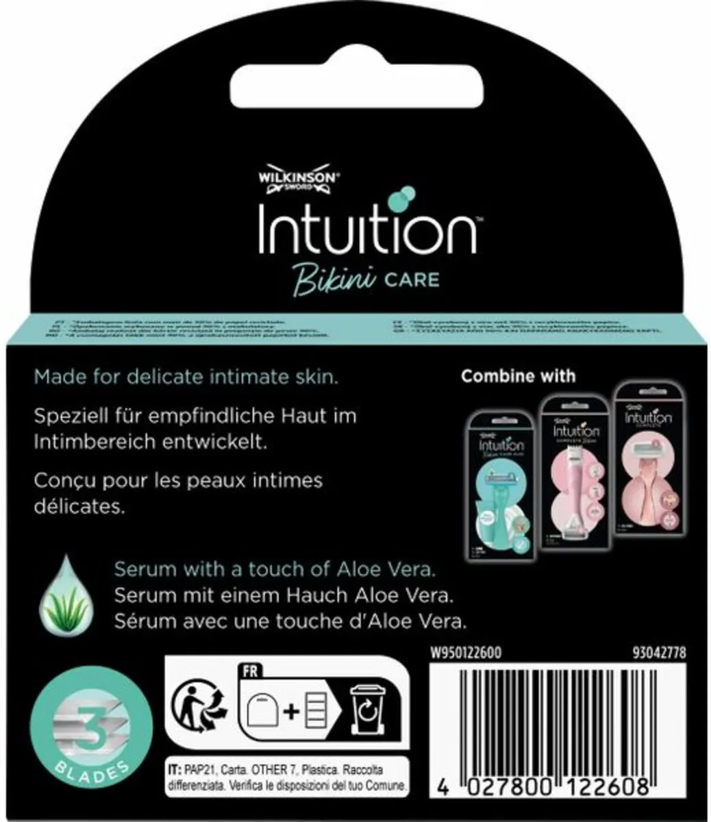 Wilkinson Sword Intuition Navulmesjes Bikini Care Duo - 30 Stuks