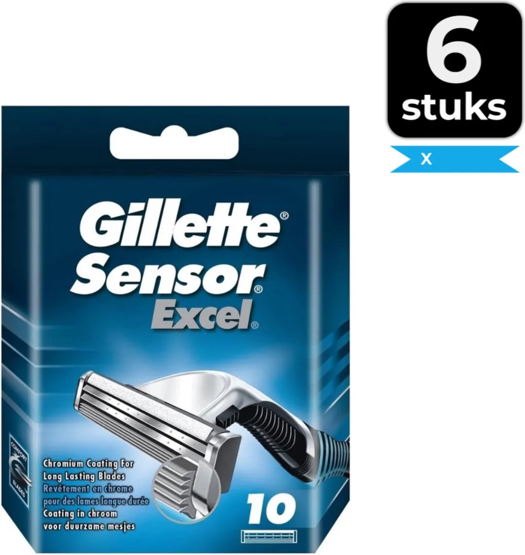 Gillette Sensor Excel Scheermesjes 10 Stuks