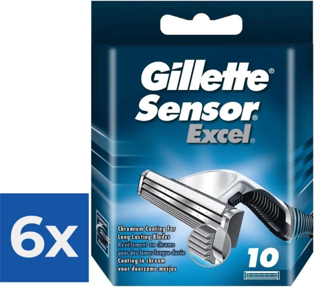 Gillette Sensor Excel Scheermesjes 10 Stuks
