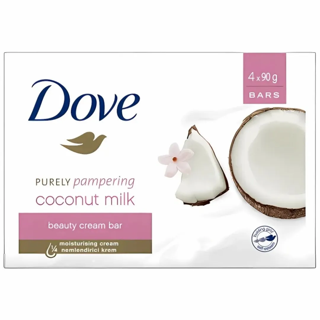 Dove Purely Pampering Zeep Kokos - 7 Stuks (4x100g)
