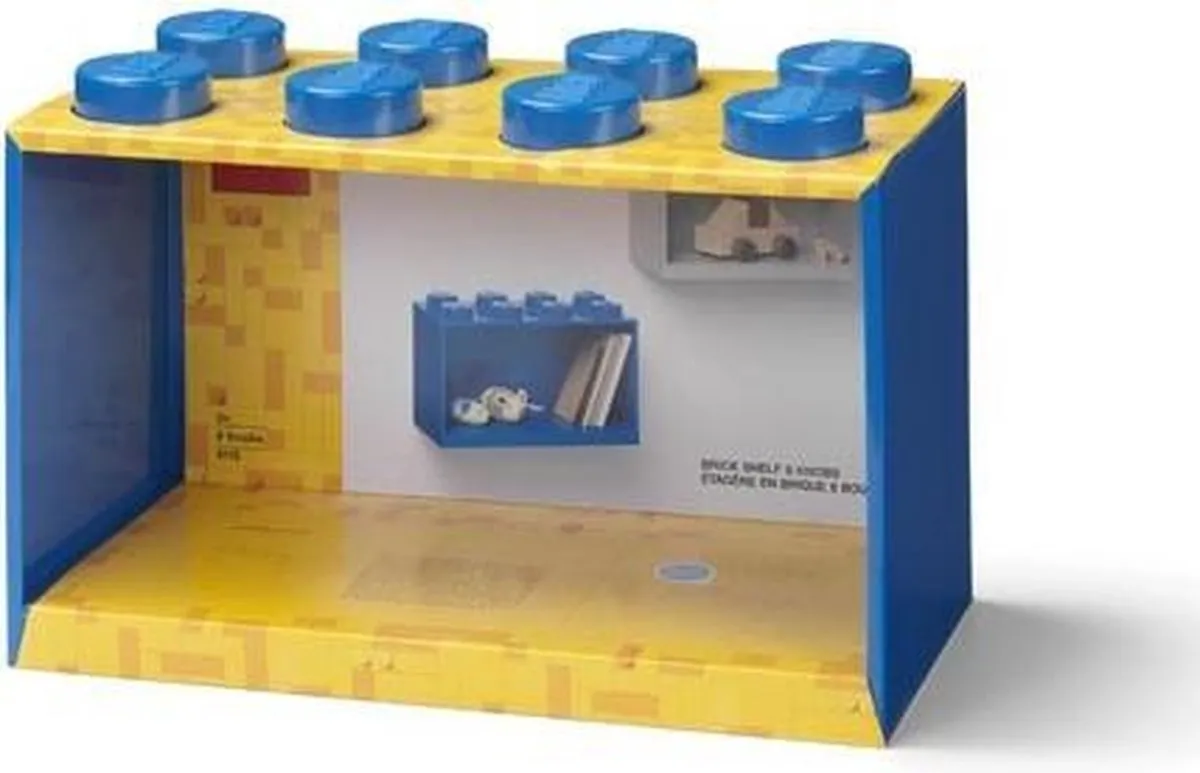 LEGO Wandschap Brick 8 - Blauw