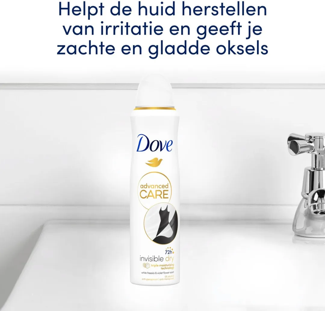 Dove Advanced Care Anti-Transpirant Spray Invisible Dry - 6x150ml