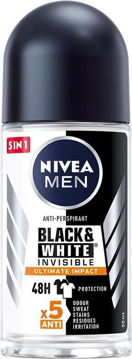 NIVEA Men Black&White Invisible Ultimate Impact Antitranspirant 50ml