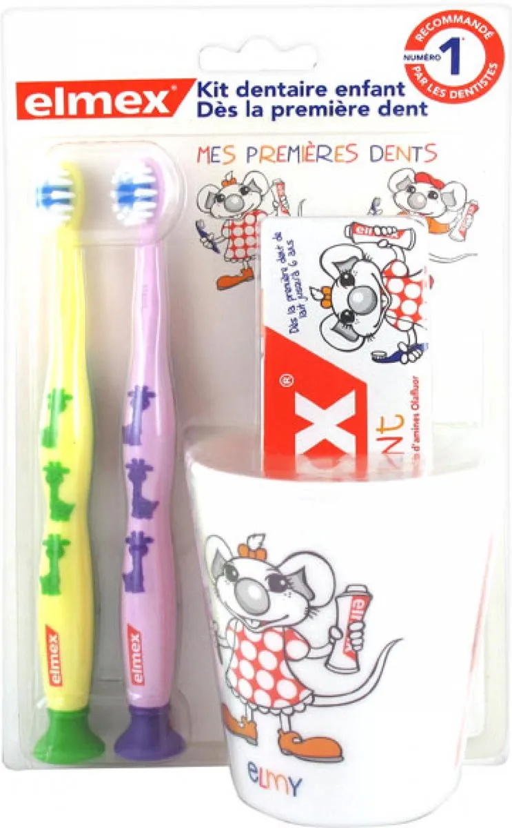 Elmex Tandartsset Voor Kinderen - Geel & Paars