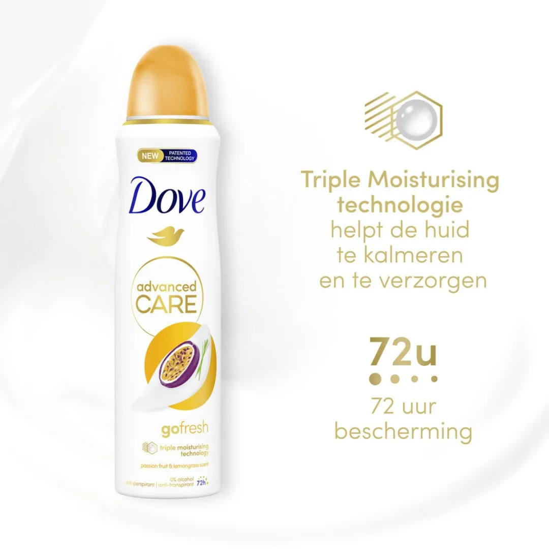 Dove Deodorant Spray Advanced Care Passievrucht & Citroengras 150ml