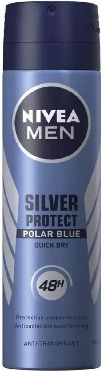 NIVEA MEN Silver Protect Polar Blue Deo Spray - 6x150ml