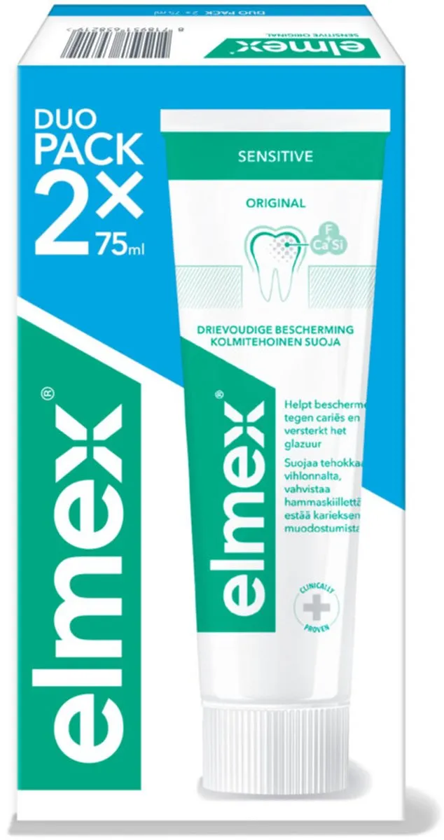 Elmex Sensitive Tandpasta Duopack 2x75ml - 4 Stuks