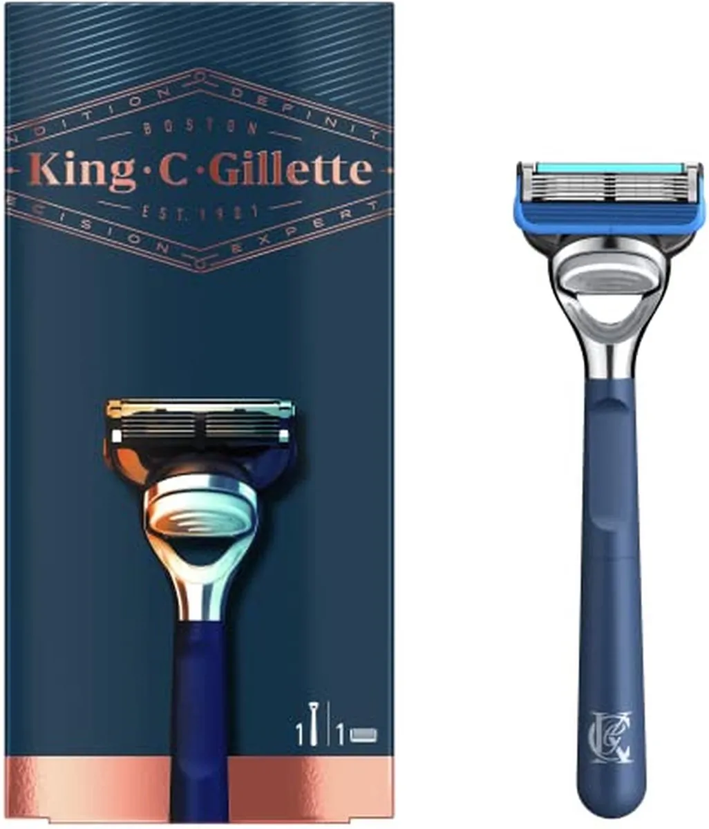 Gillette King C Blauwe Scheermesjes - 5 Bladen - 1 Stuk