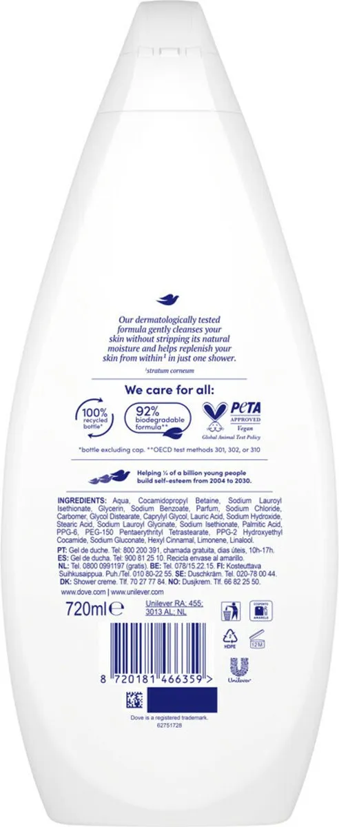 Dove Douchecrème Hydrate 720ml