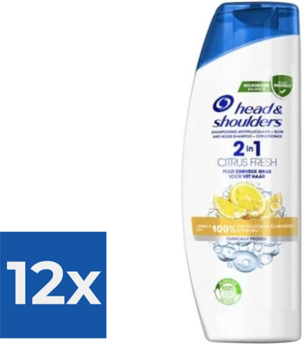Head & Shoulders Shampoo Citrus Fresh 2in1 - 12x270ml