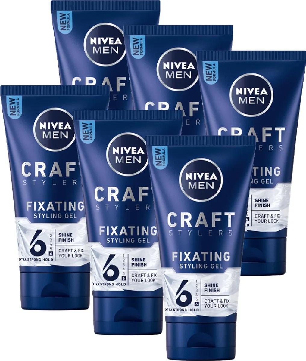 NIVEA Men Styling Shine Haargel 6x150ml