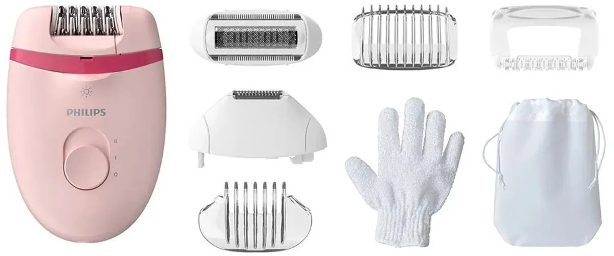Philips Satinelle Essential BRE285/00 Epilator - Roze - afbeelding 6 van 6