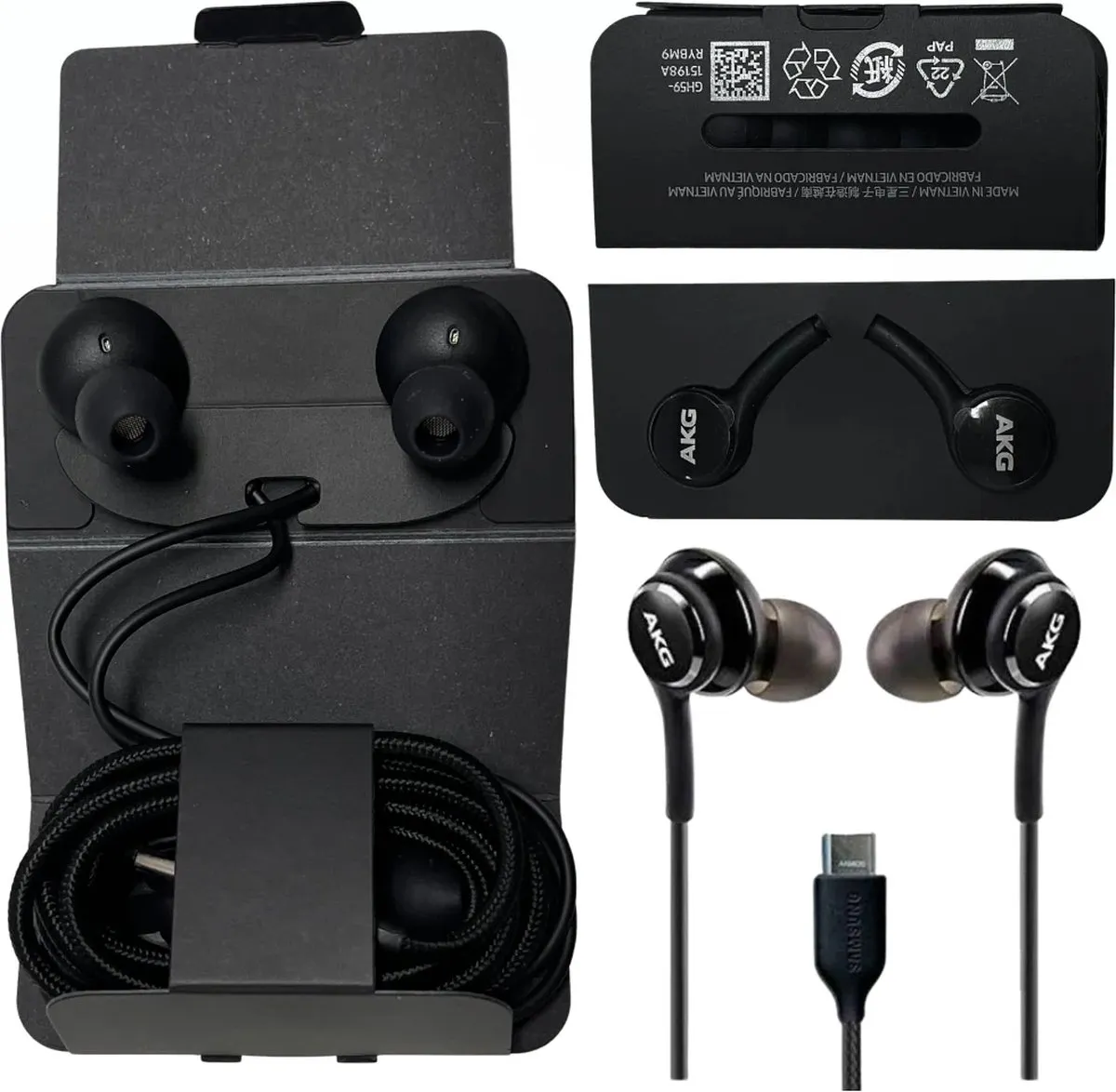 Samsung AKG Oordopjes EO-IC100BWEGAE USB-C - Zwart