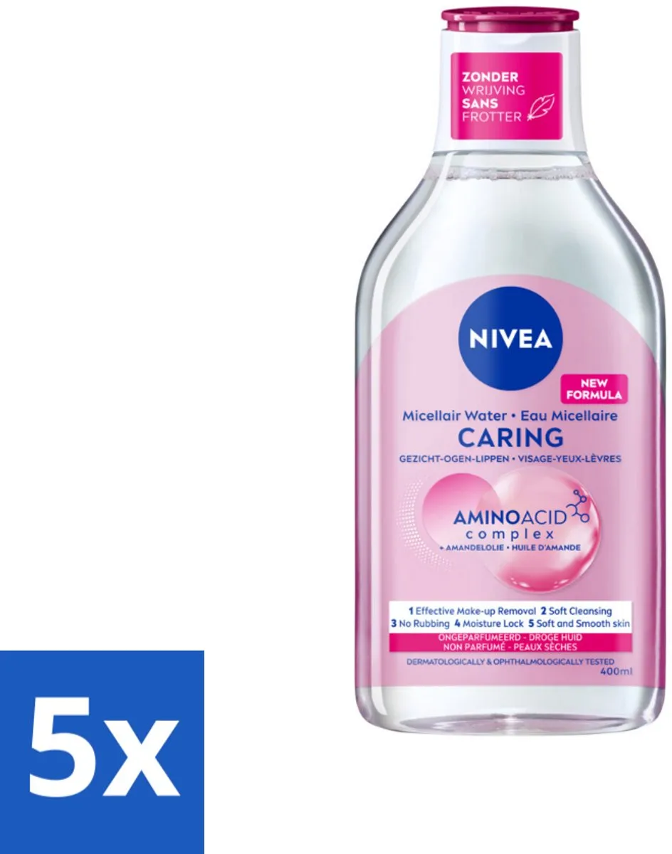 NIVEA Micellair Water Essentials Verzachtend 2000ml - 5x400ml