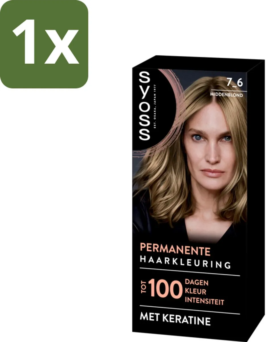SYOSS Coloration 7-6 Middenblond Haarverf 115ml