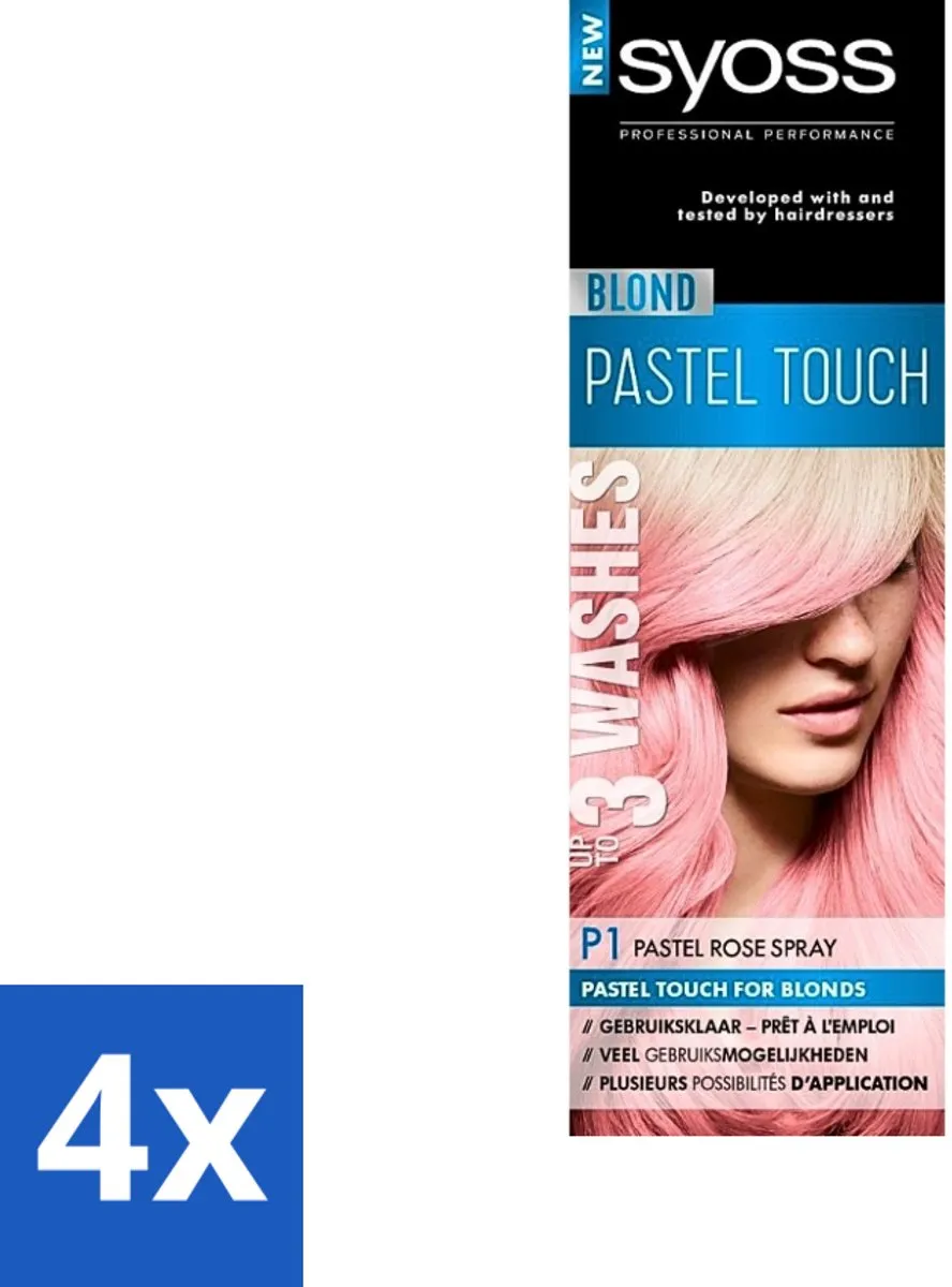 SYOSS Color Blond Pastel Touch P1 Pastel Rose Haarverf Spray 300ml