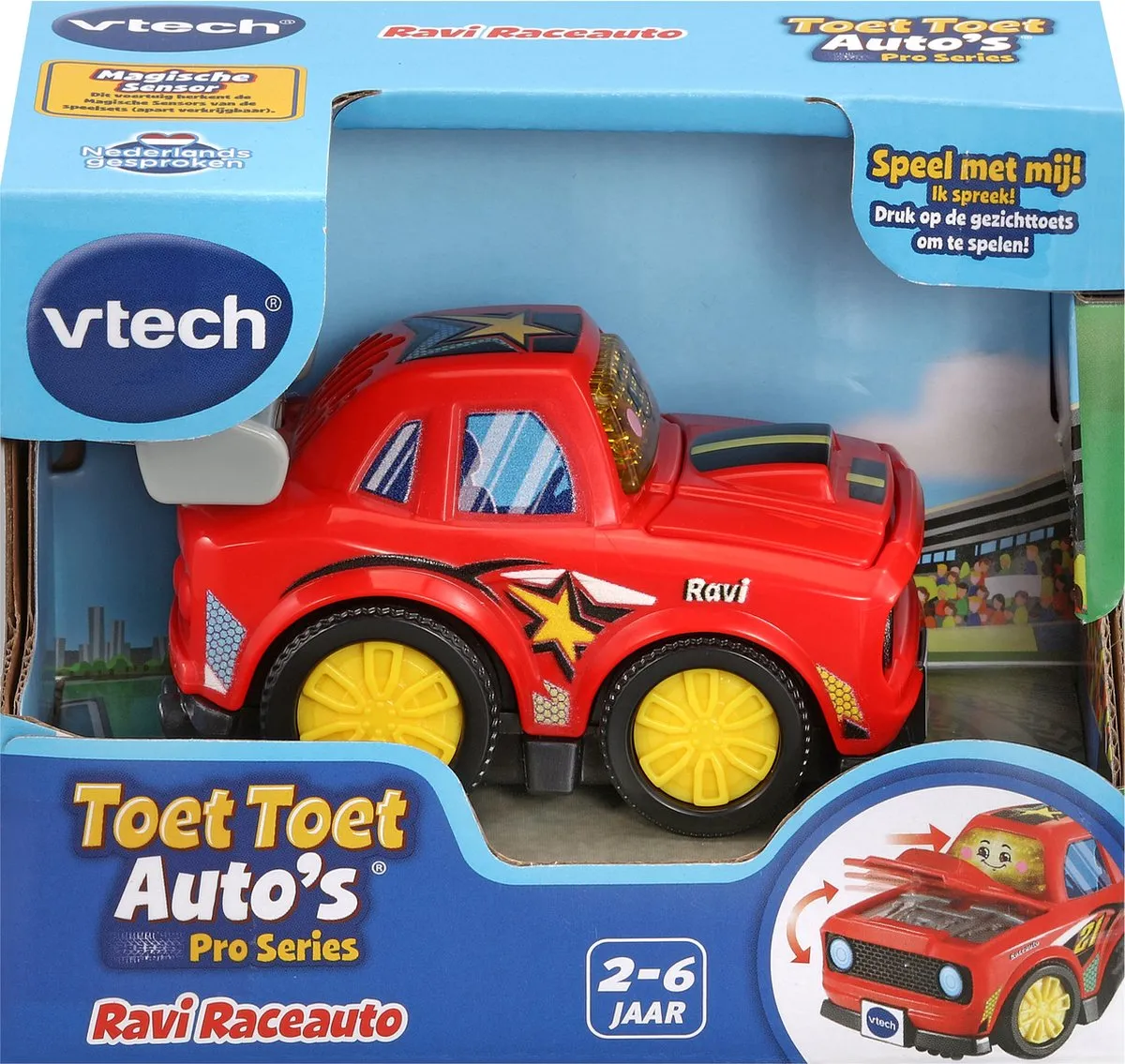 VTech Toet Toet Auto's Ravi Raceauto - Rood