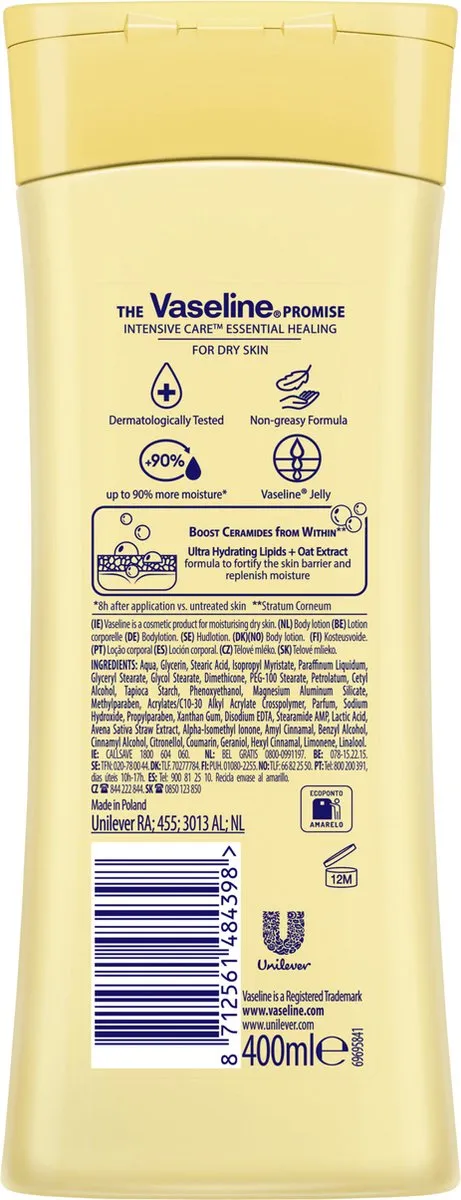 Vaseline Intensive Care Essential Healing Bodylotion 400ml