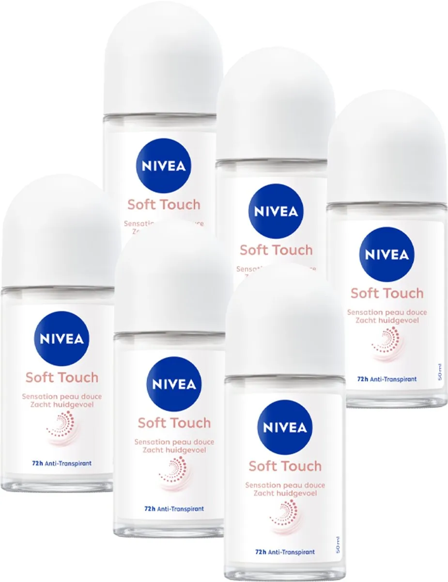 NIVEA Satin Sensation Anti-Transpirant Deo Roller 6x50ml