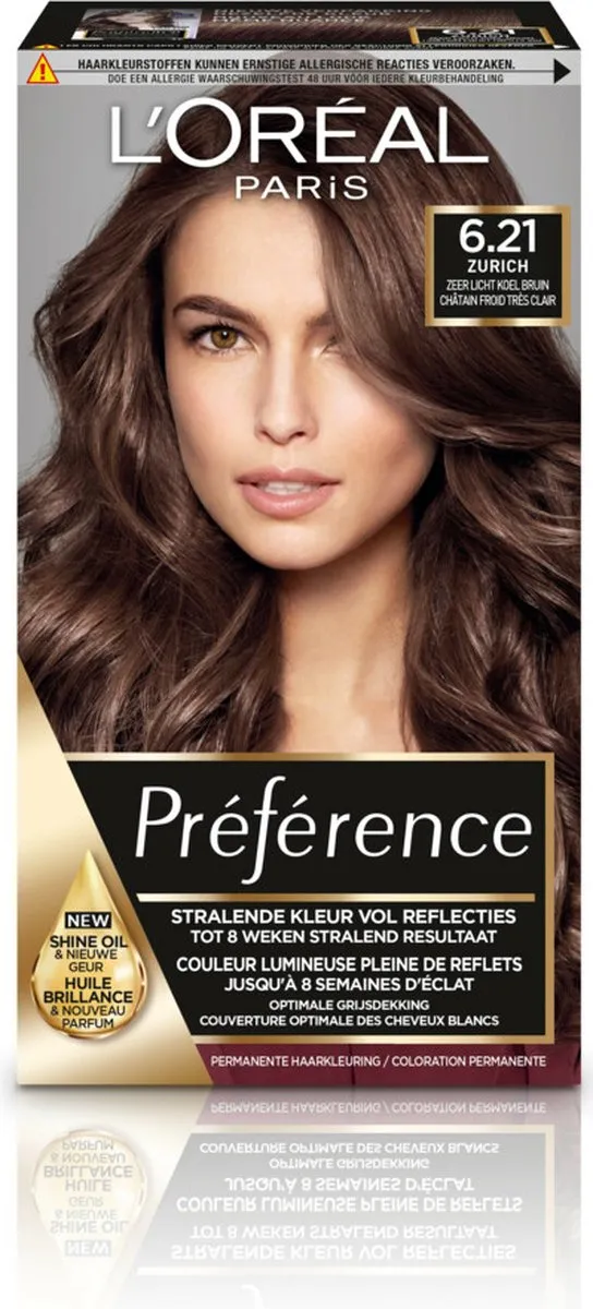L'Oréal Paris Preference Haarkleuring 6.21 Zurich