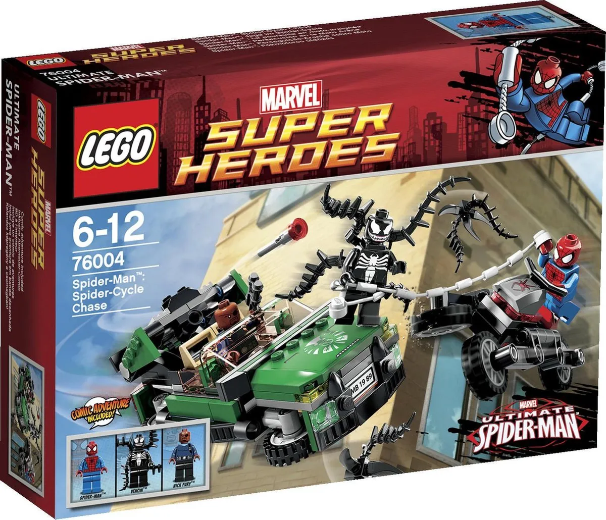 LEGO Super Heroes Spider-Cycle Achtervolging 76004