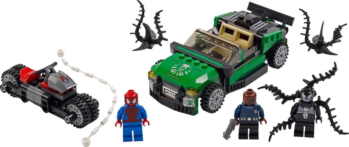 LEGO Super Heroes Spider-Cycle Achtervolging 76004 - 237 Stukken