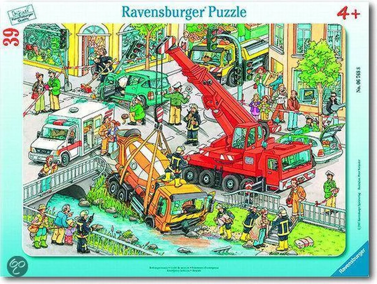 Ravensburger Raampuzzel Hulpdiensten 39-delig - Multicolor - afbeelding 2 van 3