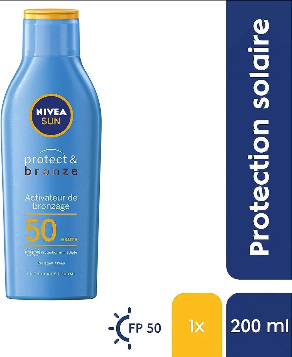 NIVEA Protect & Bronze SPF 50 Zonnecrème 200ml