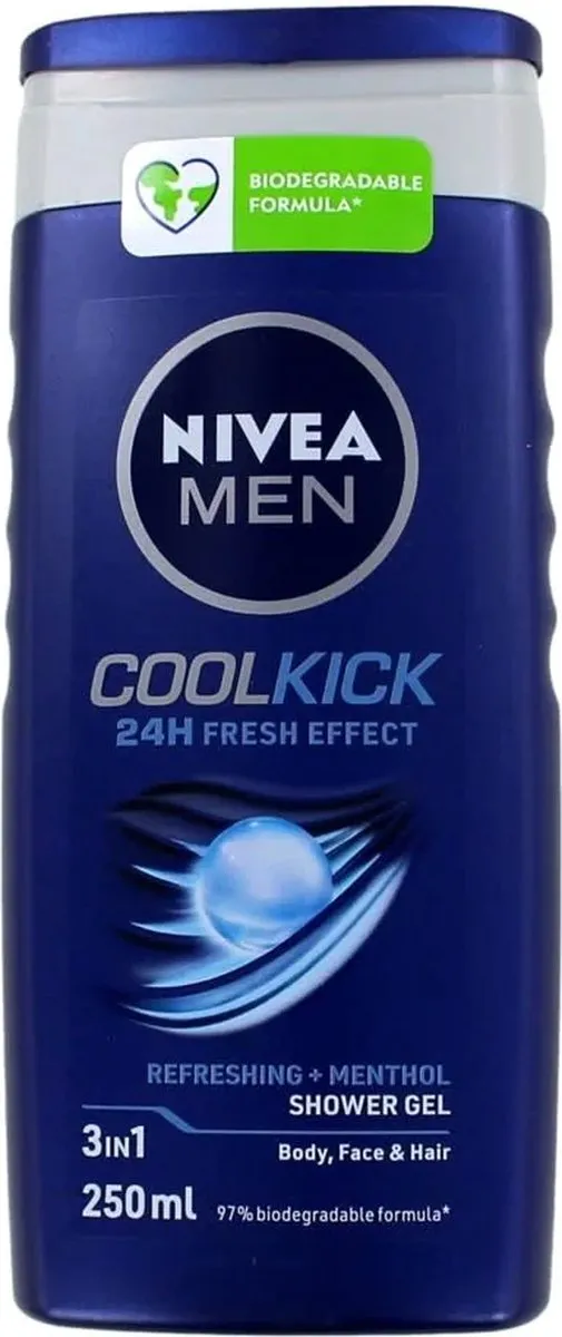 NIVEA Men Cool Kick Douchegel 250ml