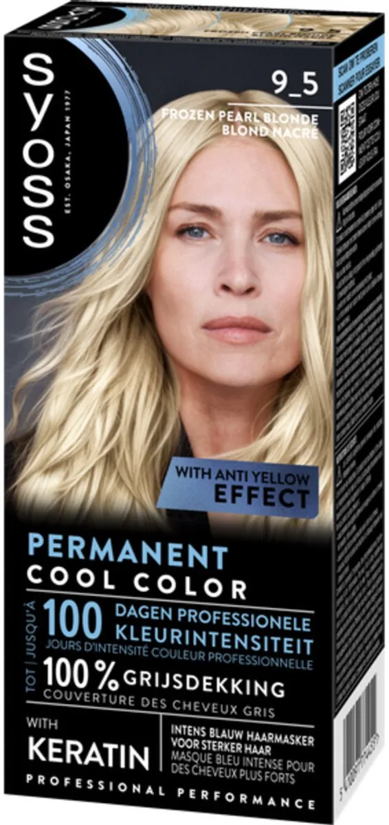 SYOSS Coloration 9-5 Frozen Pearl Blonde Haarverf - 15 Stuks