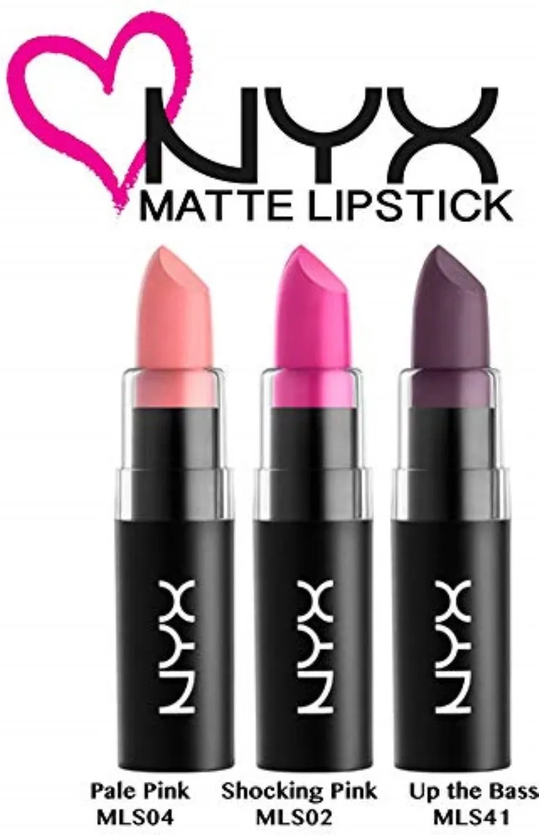 NYX Matte Lipstick Up the Bass - 3 Stuks - 10ml