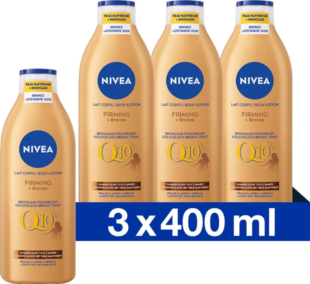 NIVEA Q10 Firming Bronze Bodylotion 3x400ml