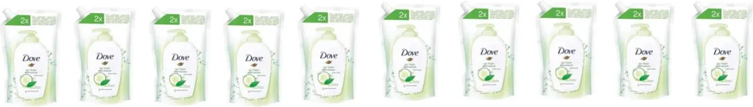 Dove Handzeep Navulling Fresh Touch 500ml - 10 Stuks