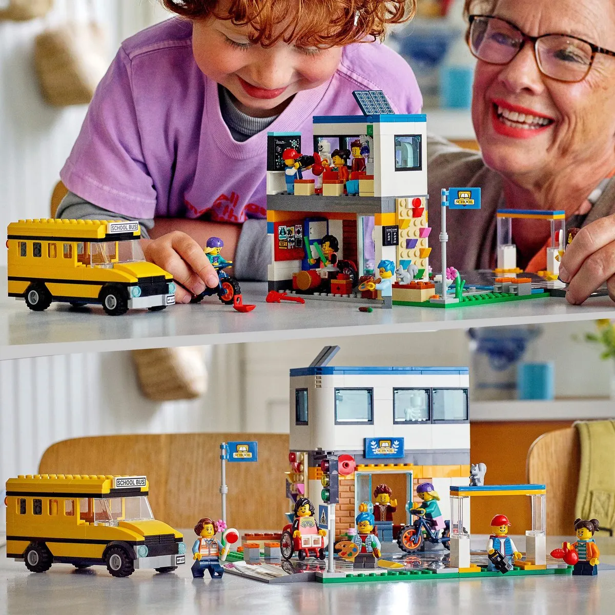 LEGO City Schooldag 60329 - 433 Stukken - 7 Minifiguren