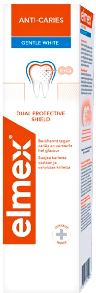 Elmex Anti-Caries Tandpasta Gentle White 75ml - 6 Stuks