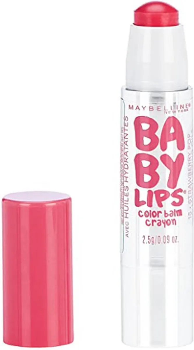 Maybelline Babylips Color Balm Crayon 15 Strawberry Pop