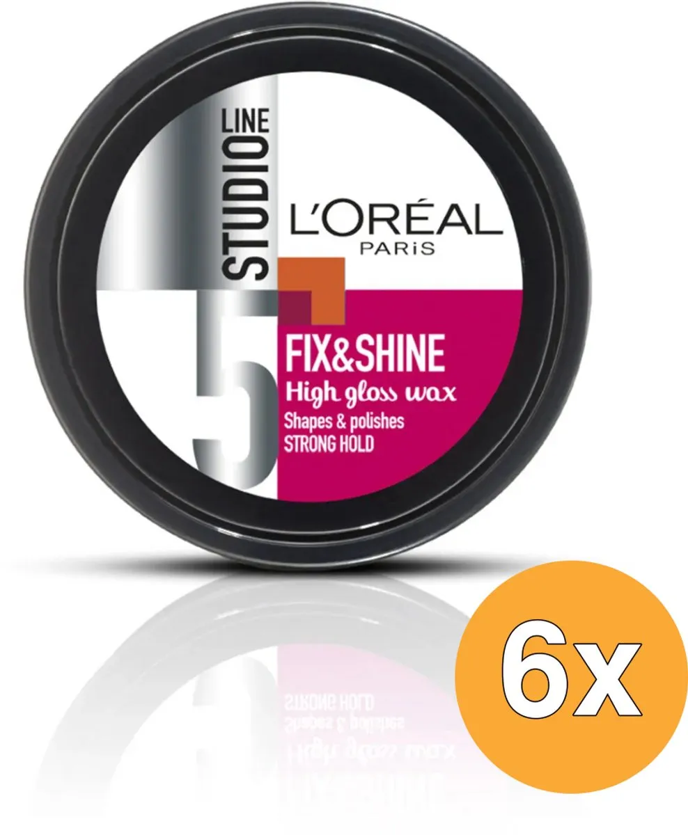 L'Oréal Paris Studio Line Fix & Shine Wax 6x75ml