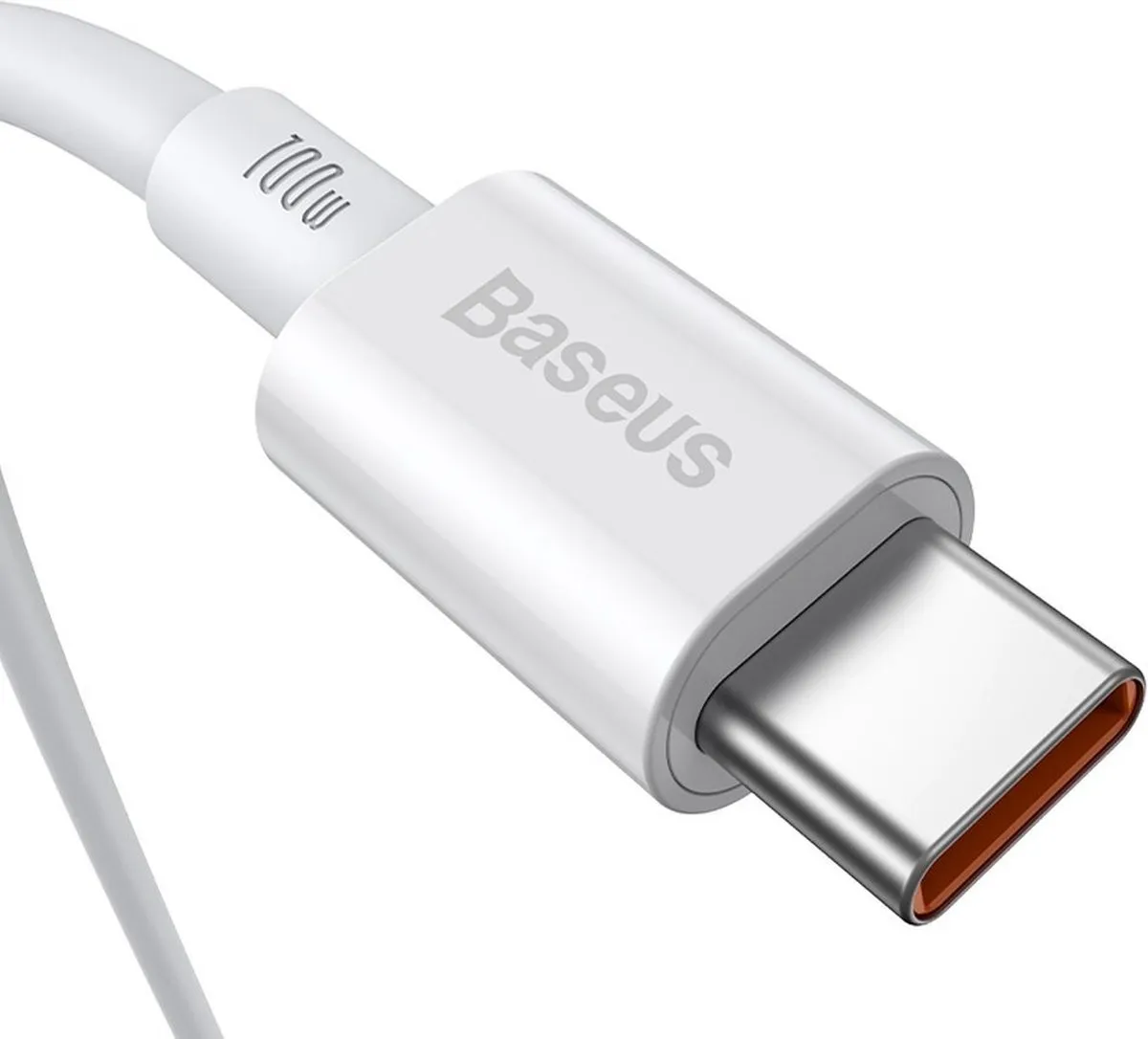 Baseus USB-C 100W 2m Oplaad- en Data-kabel - Wit