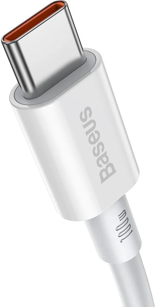Baseus USB-C 100W 2m Oplaad- en Data-kabel - Wit