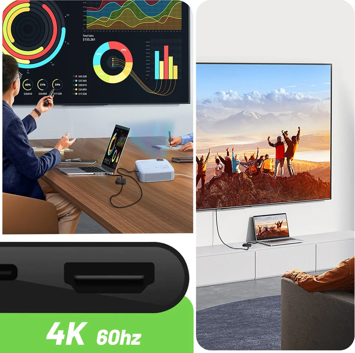 Belkin AVC002btBK USB-C Adapter - 60W Power Delivery - Zwart