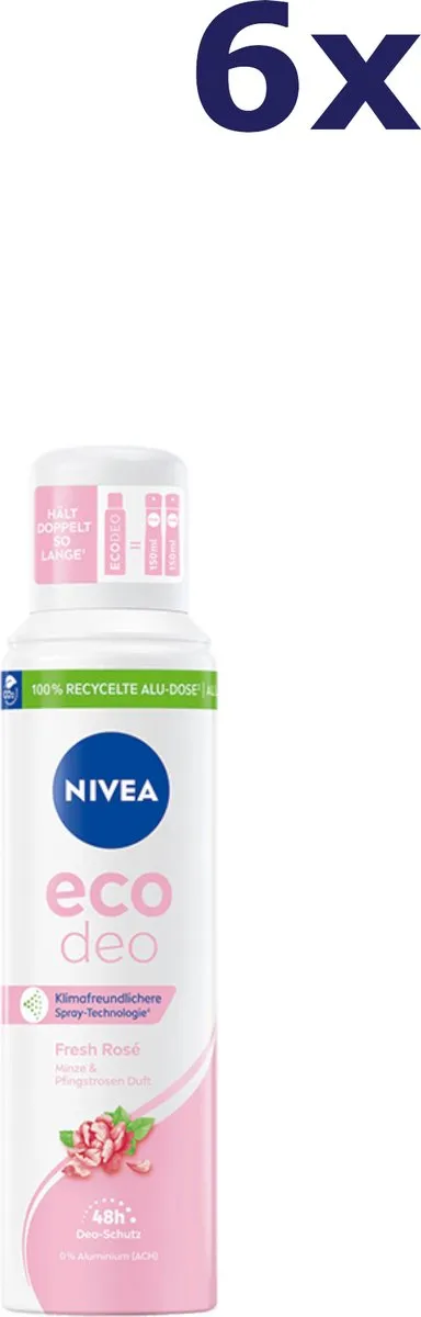 NIVEA Eco Deospray Fresh Rose 125ml