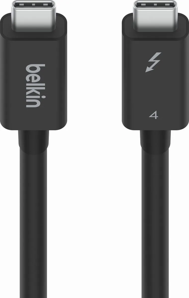 Belkin CONNECT Thunderbolt 4 INZ002bt2MBK Kabel - USB-C naar USB-C - Zwart