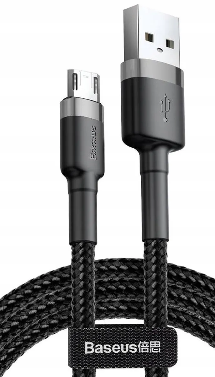 Baseus USB naar Miic Kabel 3m - Zwart