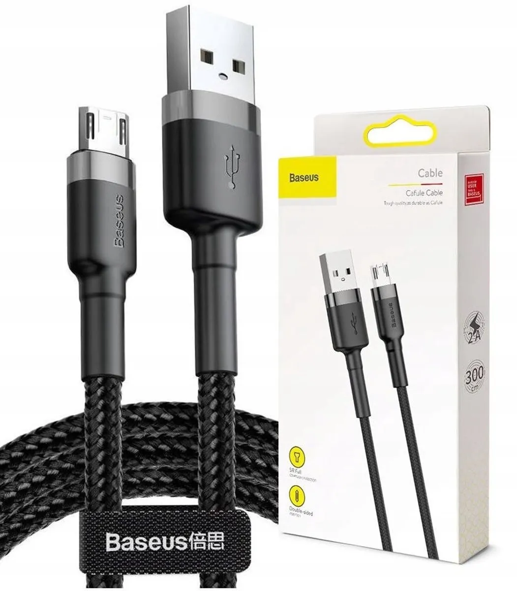 Baseus USB naar Miic Kabel 3m