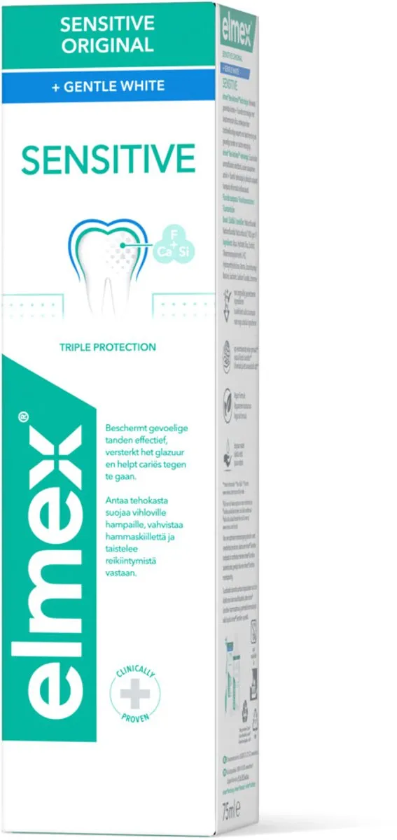 Elmex Sensitive Gentle White Tandpasta 75ml - 5 Stuks