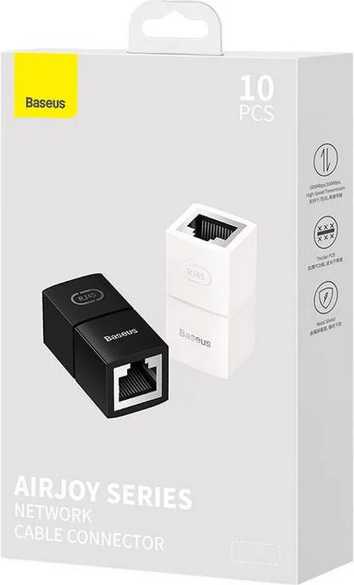 Baseus B00131100211-00 USB-Kabel Wit - 10 Stuks