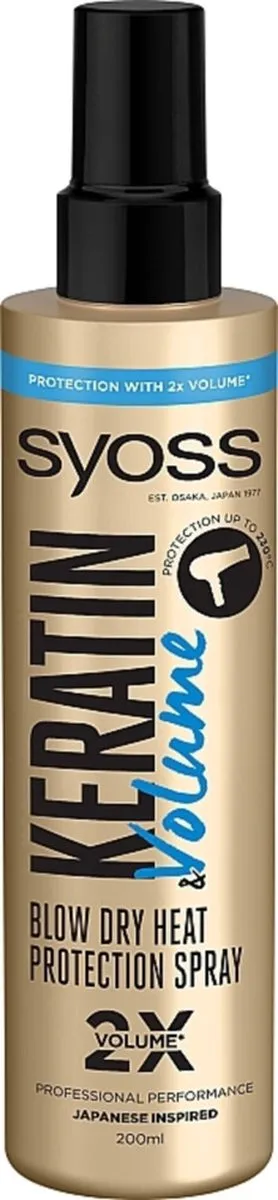 Syoss Keratin & Volume Heatprotection Spray 200ml