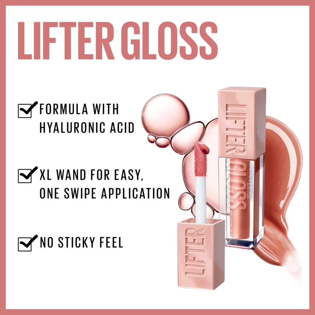 Maybelline New York Lifter Gloss Lipgloss 5 Petal - 3x 5,4ml